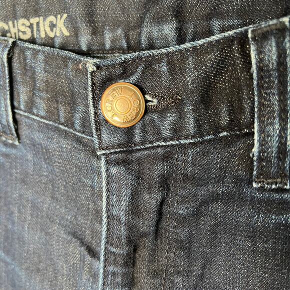 J Crew Matchstick Straight Leg Jeans Denim Blue Button Zip Pocket Ankle Sz 31R - Picture 2 of 7